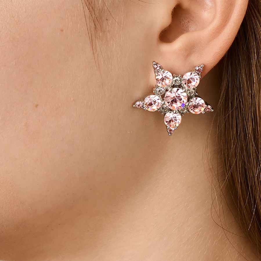 Dyrberg Kern Серьги PETUN SG ROSE / WHITE PEARL Арт.: 480056