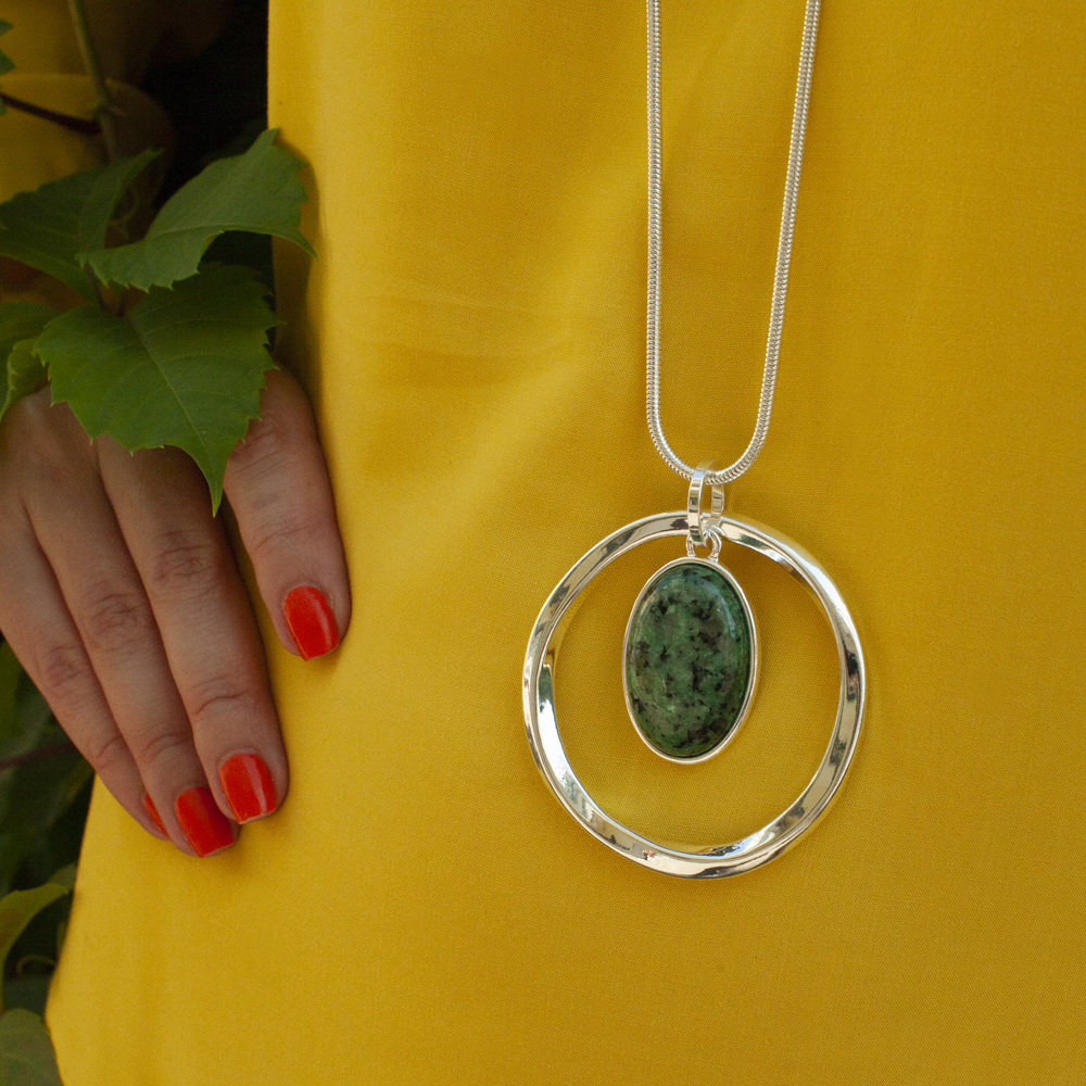 Fiore Luna Колье SERPENTINE STONE Fiore Luna *LN5134 G/S Арт.: *LN5134 G/S