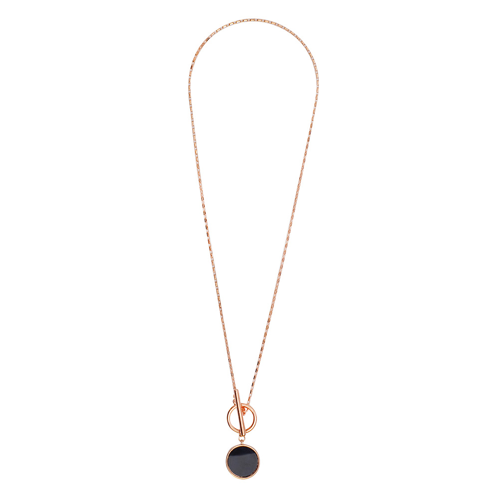 Fiore Luna Колье Onyx Fiore Luna B2010NM-N03.1 BW/RG Арт.: B2010NM-N03.1 BW/RG