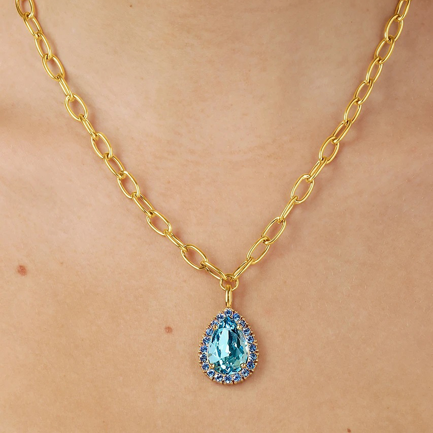 Dyrberg Kern Серьги QUINTE SS LIGHT BLUE Арт.: 480079