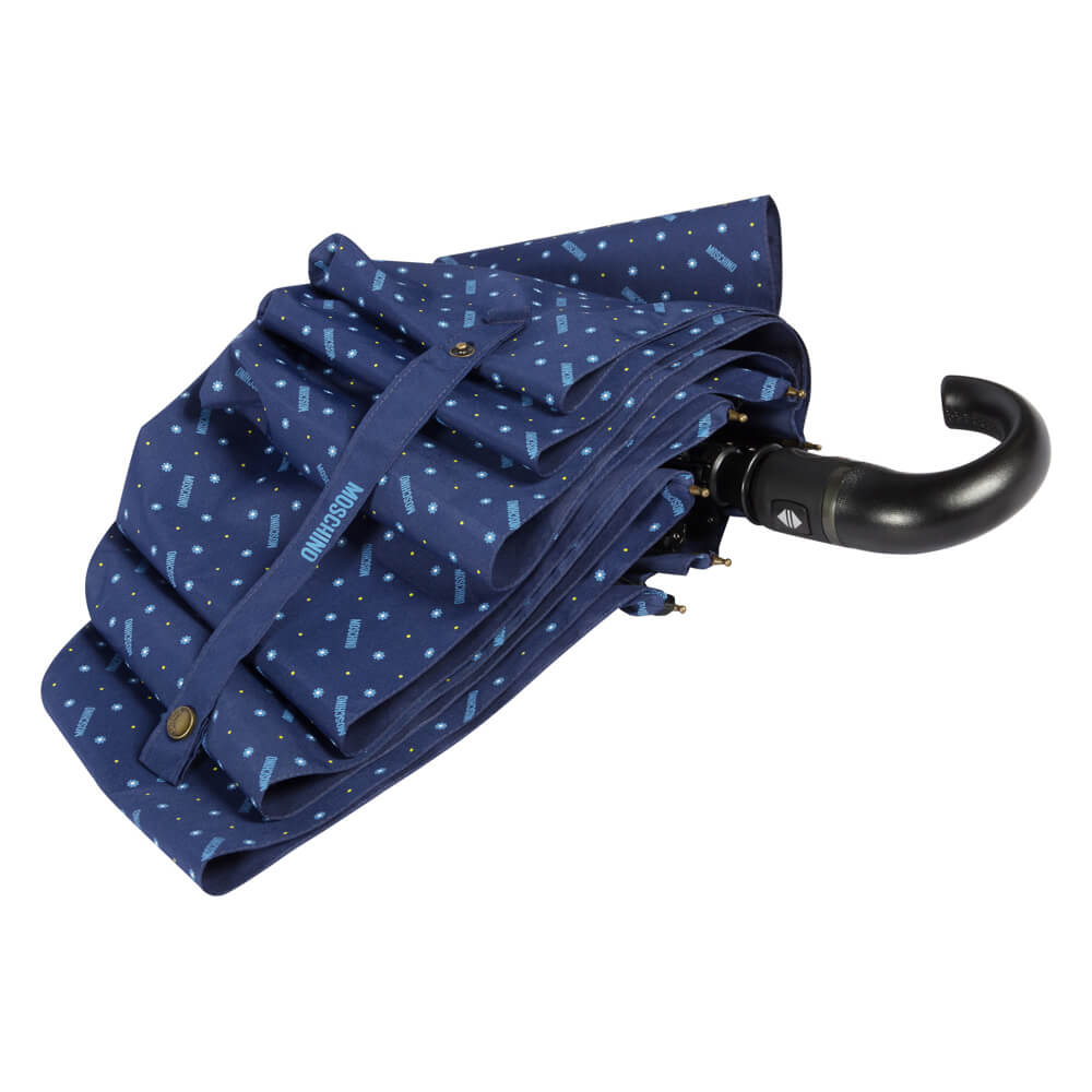 Moschino Зонт складной Moschino 8505-ToplessF Man dots Blue  product-2014 Арт.: product-2014