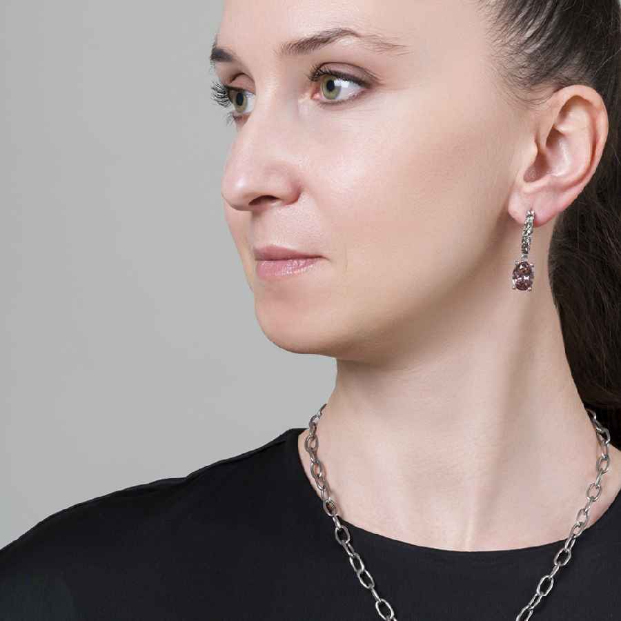 Dyrberg Kern Серьги PETUN SG ROSE / WHITE PEARL Арт.: 480056