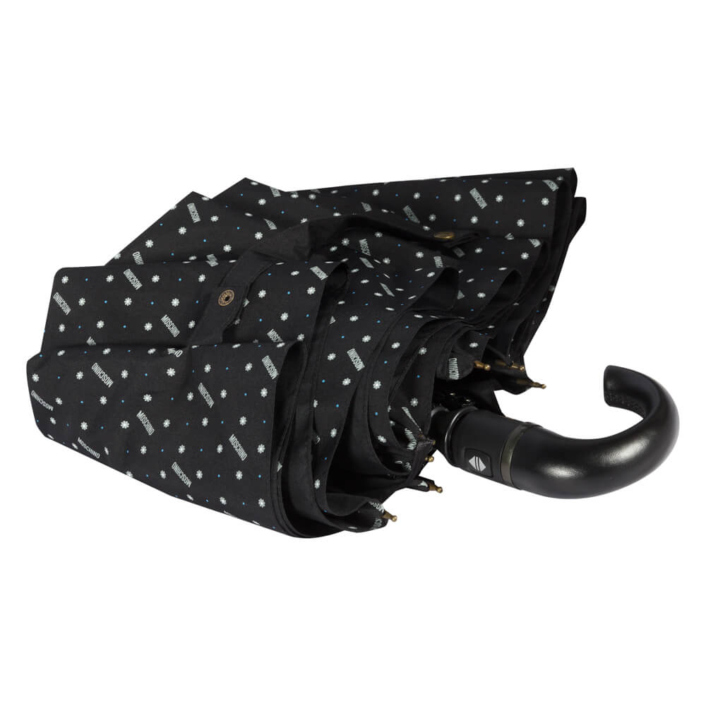 Moschino Зонт складной Moschino 8505-ToplessA Man dots Black  product-2026 Арт.: product-2026