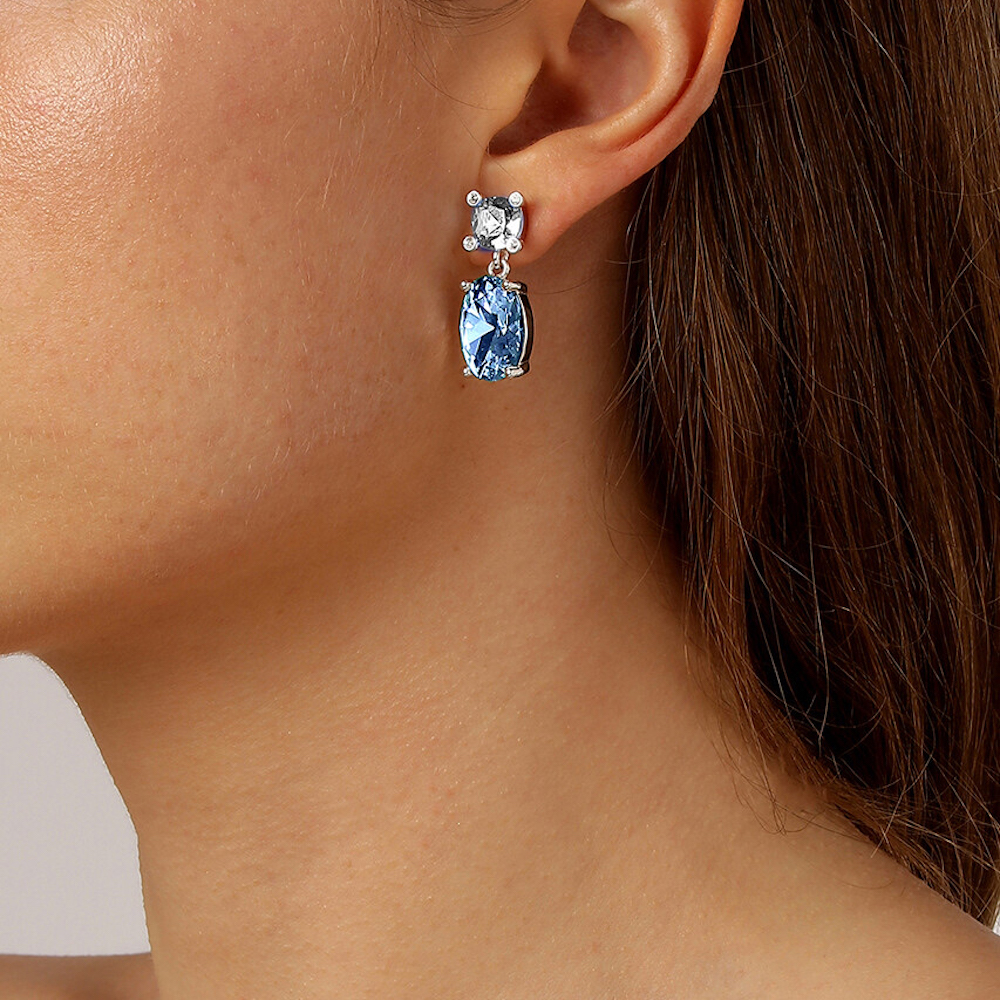 Dyrberg Kern Серьги ANTONIA SS LIGHT BLUE/CRYSTAL Dyrberg Kern 420096 BL/BW/S Арт.: 420096 BL/BW/S