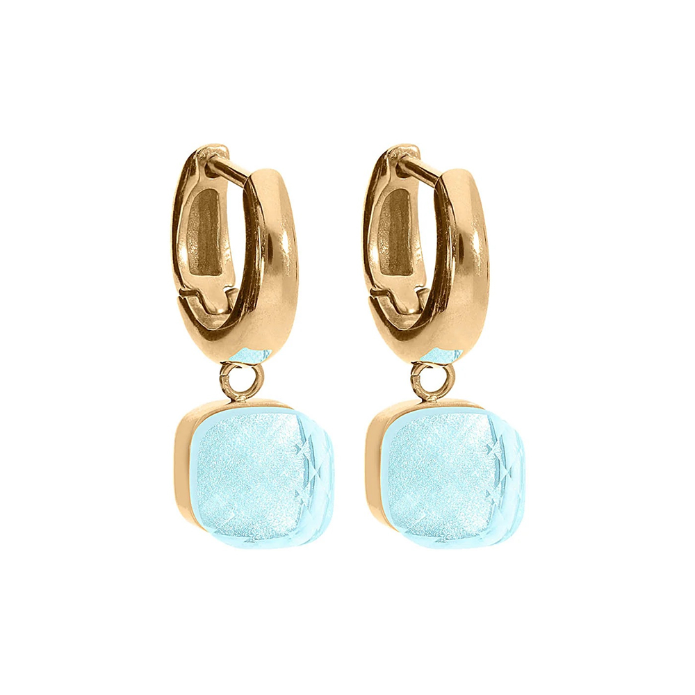 Qudo Серьги FIRENZE (G) Aquamarine Qudo 107001/20-6002 Арт.: 107001/20-6002