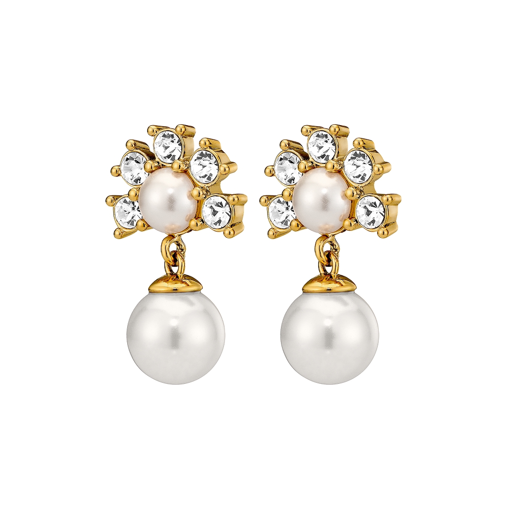 Dyrberg Kern Серьги VERONICA SG CRYSTAL /WHITE PEARL Dyrberg Kern 450109 Арт.: 450109