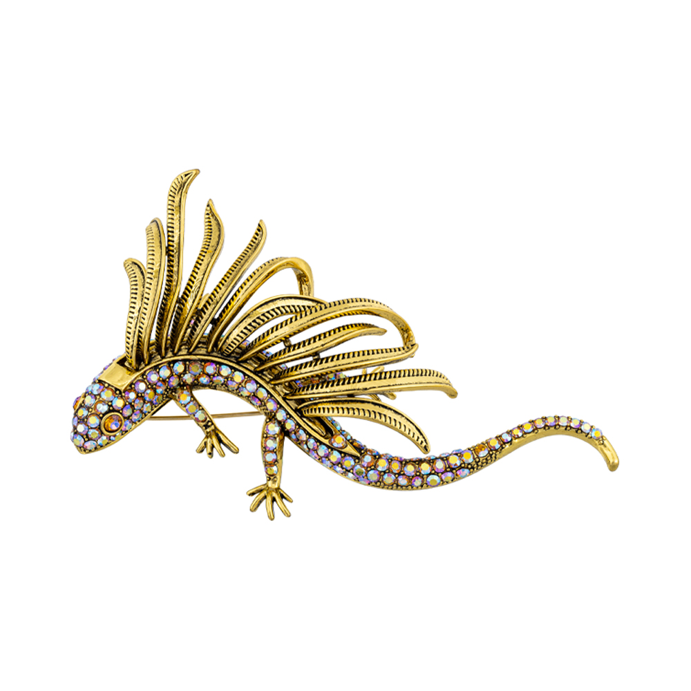 Fiore Luna Брошь Dragon чешский бриллиант Fiore Luna BR15080 M/G Арт.: BR15080 M/G