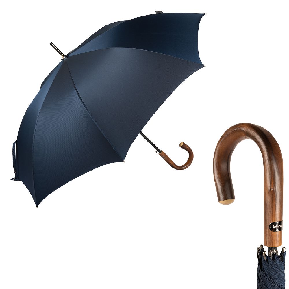 Bugatti Зонт-трость Bugatti 218355-LA Oxford Blue Legno  product-3209 Арт.: product-3209