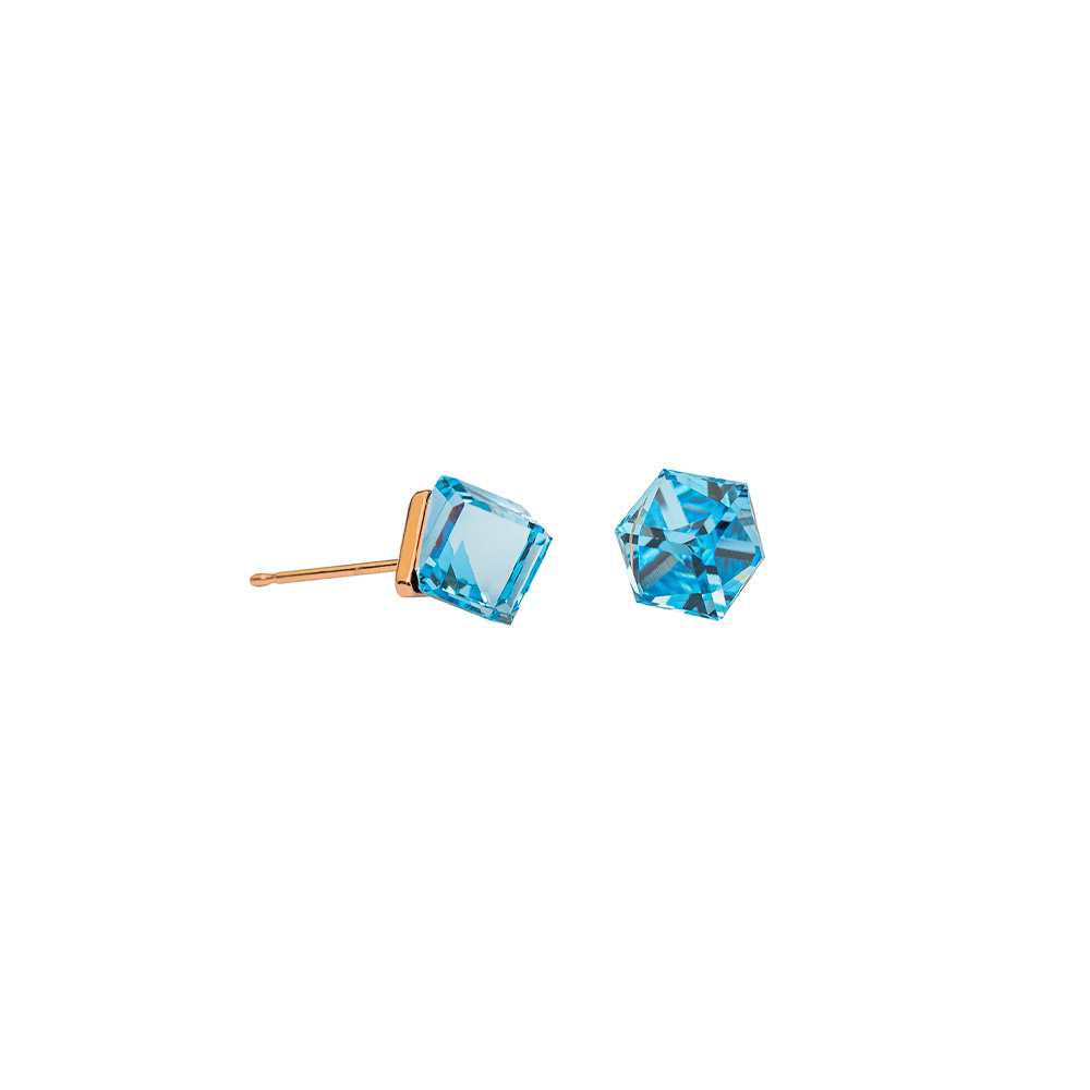 Fiore Luna Пусеты Aquamarine Fiore Luna SWE1127/2 A RG Арт.: SWE1127/2 A RG