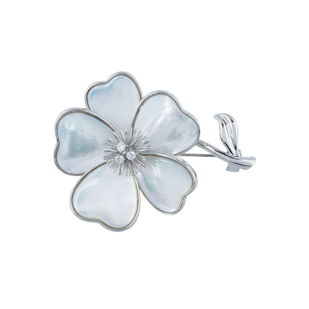 Fiore Luna Брошь Цветок Natural shell Fiore Luna XR06426A2 S Арт.: XR06426A2 S