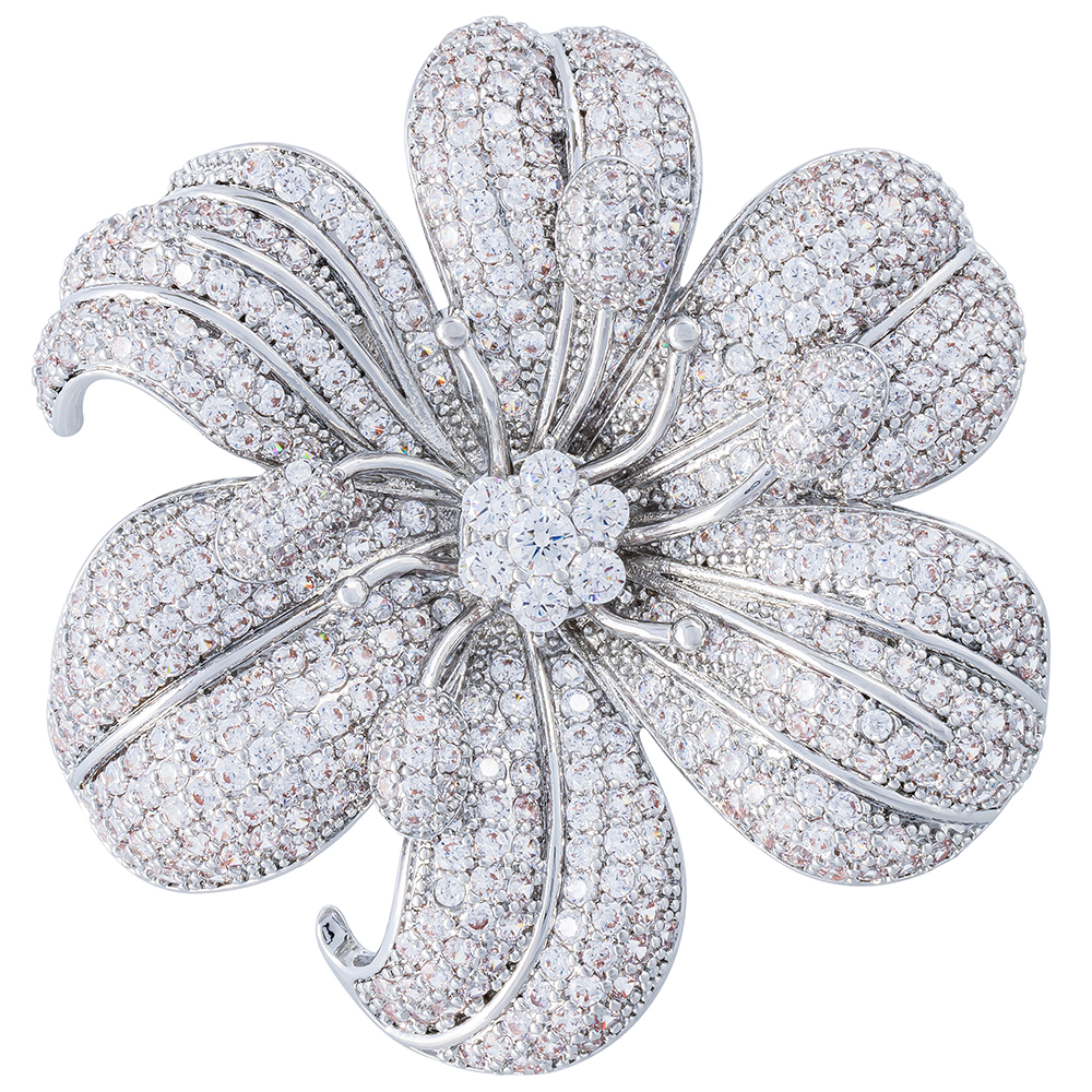Fiore Luna Брошь ВИОЛА Zircon Арт.: XR04099H2 S