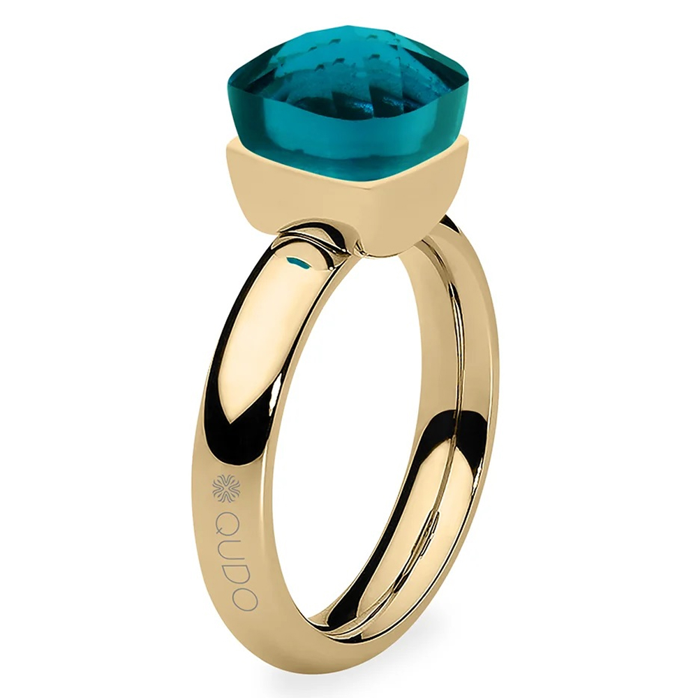 Qudo Кольцо FIRENZE 19 (G) Blue Zircon Qudo 107001/40-4601 19 Арт.: 107001/40-4601 19