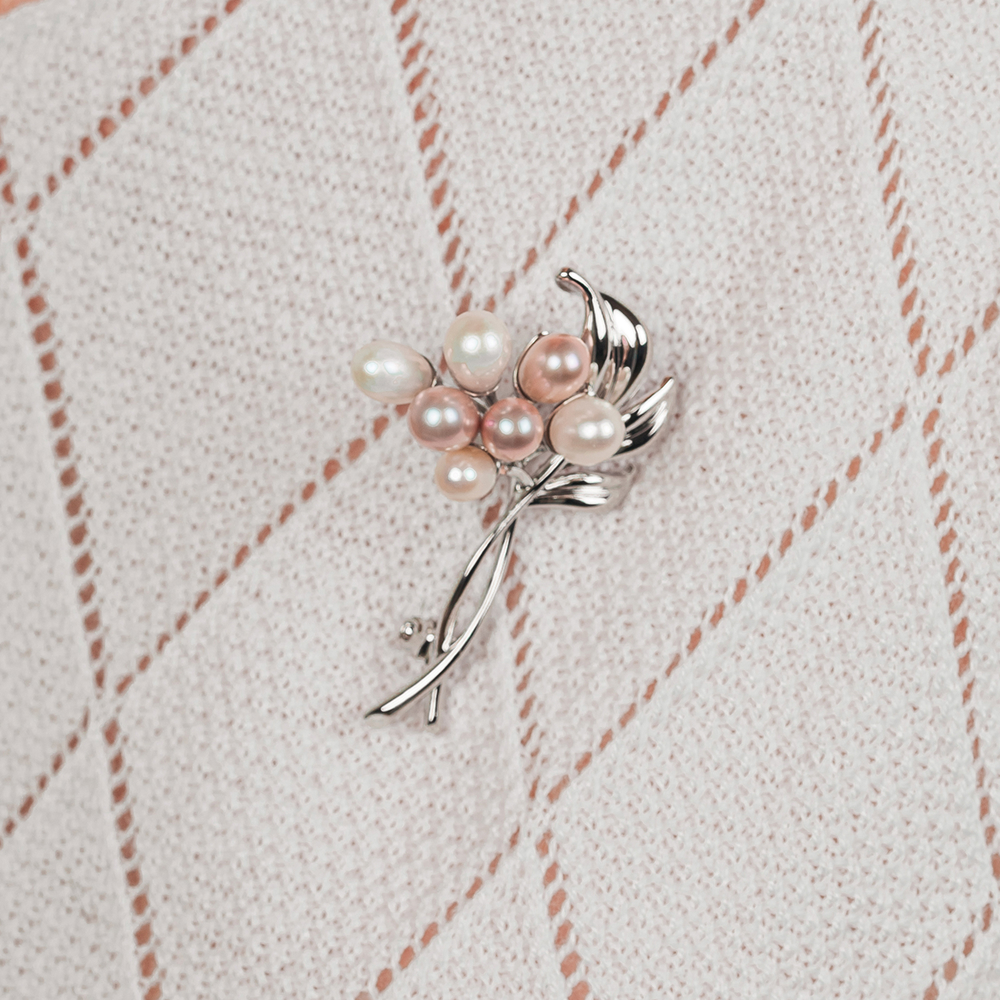 Fiore Luna Брошь Нежный Букет Zircon Арт.: XR07164A2 S