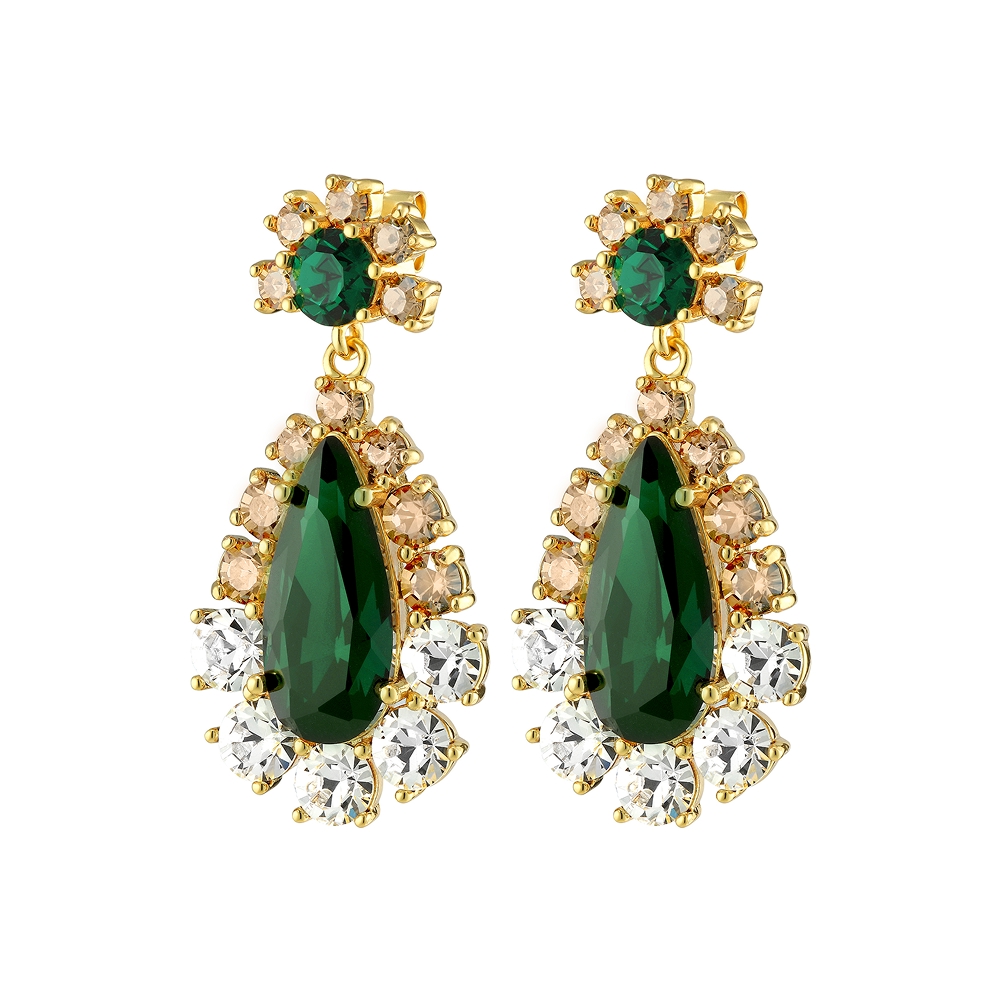 Dyrberg Kern Серьги LUCIA SG GREEN Dyrberg Kern 390068 Арт.: 390068