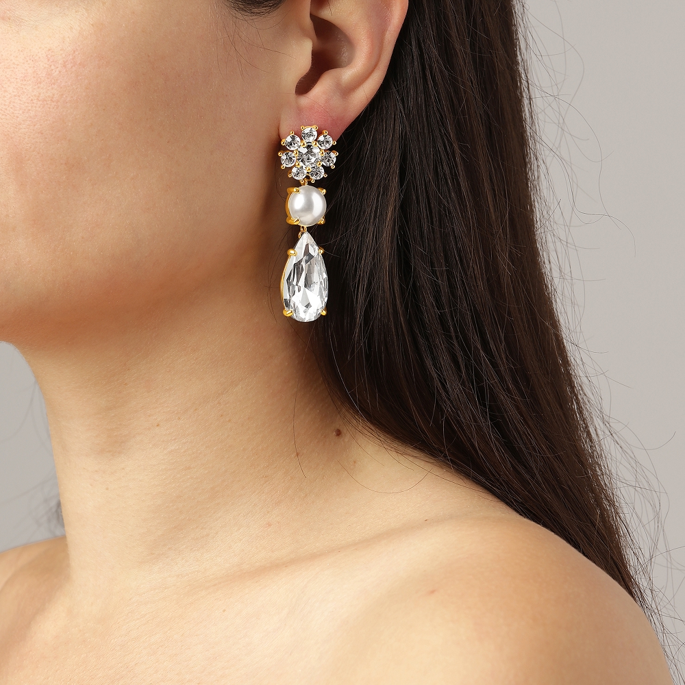 Dyrberg Kern Серьги MISIA SG CRYSTAL/WHITE PEARL Dyrberg Kern 460515 Арт.: 460515