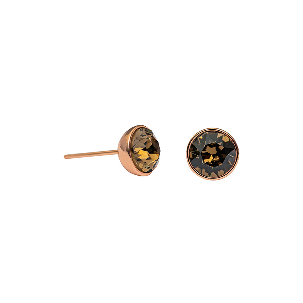 Fiore Luna Пусеты Smoked Quartz Fiore Luna SWE298 SQ RG Арт.: SWE298 SQ RG