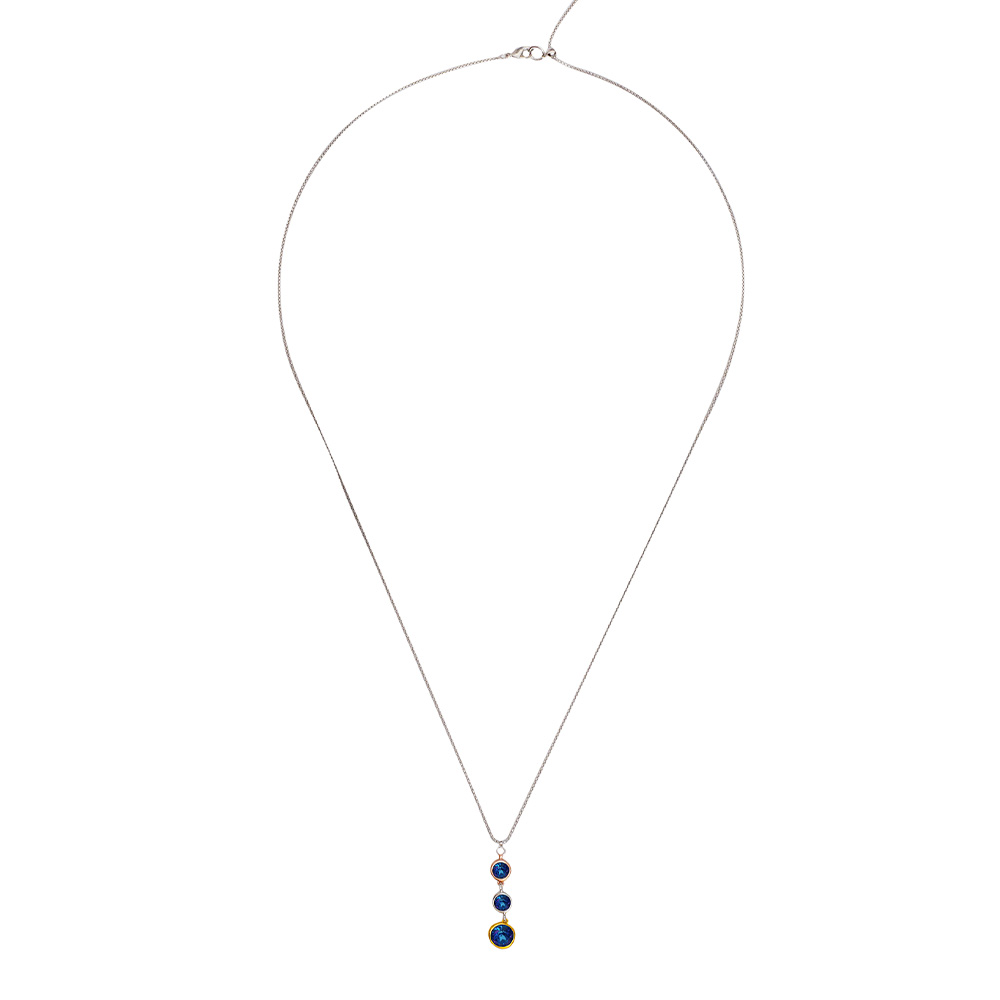 Fiore Luna Колье Blue colors Fiore Luna B2101SW-N01.23 BW/MIX Арт.: B2101SW-N01.23 BW/MIX