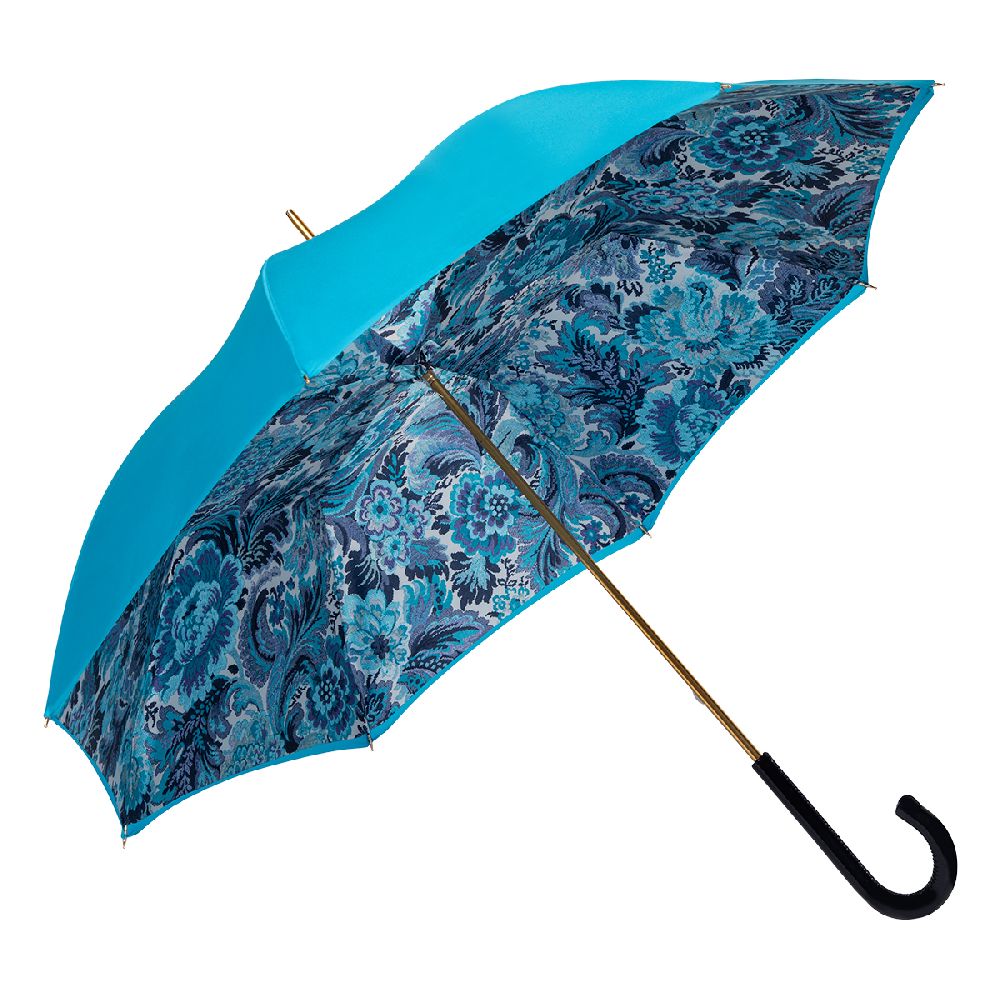 Pasotti Зонт-трость Pasotti Luce Blu Motivi Oro Patent  product-3916 Арт.: product-3916