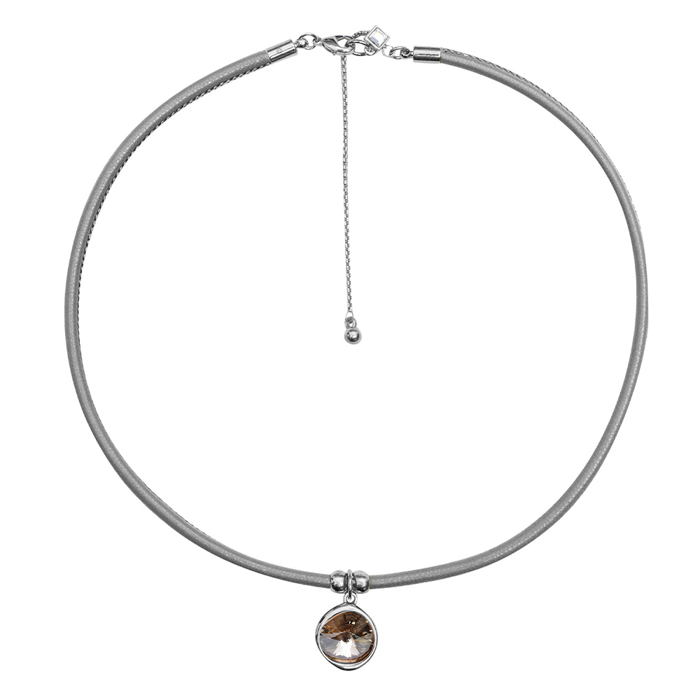 Fiore Luna Колье Silver Shade / Silver Leather Fiore Luna B1902.2 BW/S Арт.: B1902.2 BW/S
