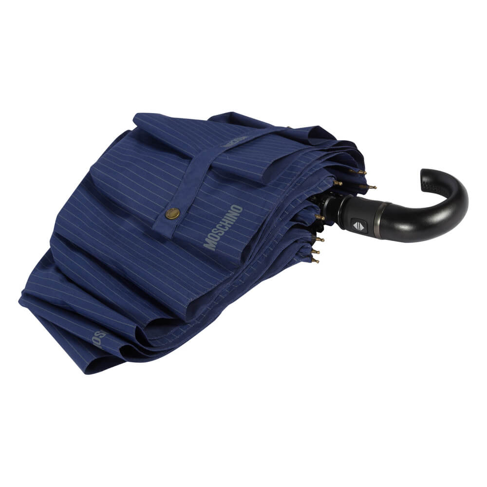 Moschino Зонт складной Moschino 8509-ToplessF Pinstripes Blue  product-2016 Арт.: product-2016