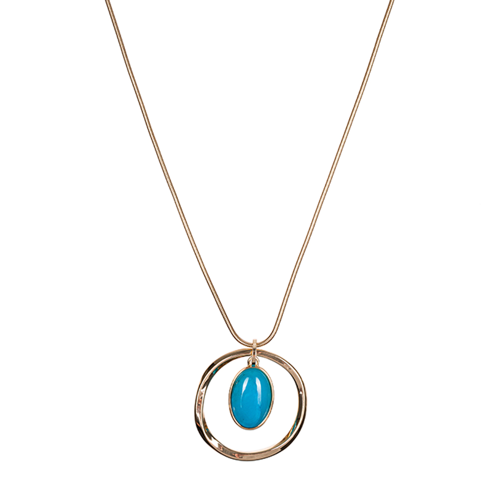 Fiore Luna Колье TURQUOISE OPAL Fiore Luna LN5142 BL/G Арт.: LN5142 BL/G