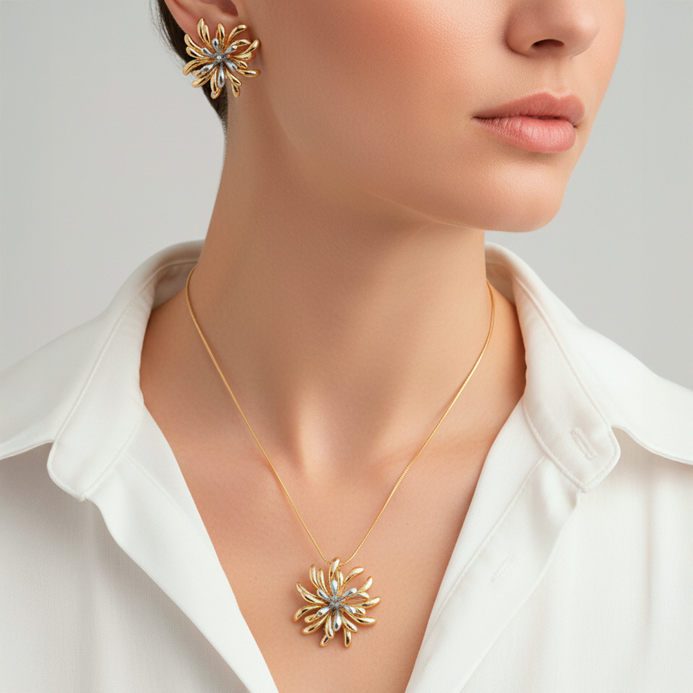 Fiore Luna Комплект колье+серьги Fiore Luna SG201746E-001 G Арт.: SG201746E-001 G