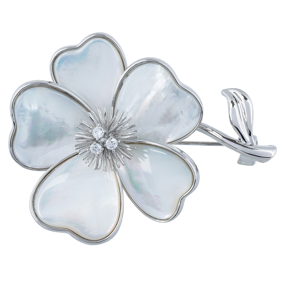 Fiore Luna Брошь Цветок Natural shell Fiore Luna XR06426A2 S Арт.: XR06426A2 S