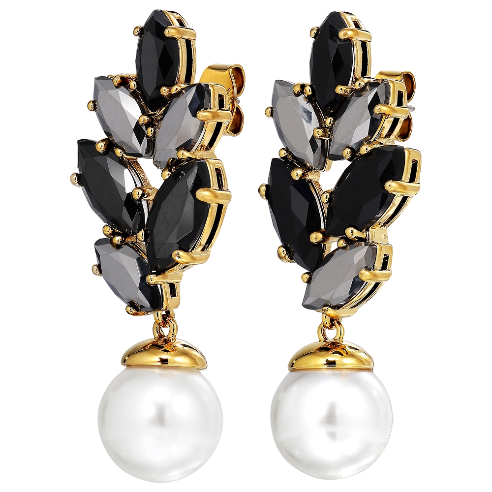 Dyrberg Kern Серьги BALETE SG BLACK_WHITE PEARL Dyrberg Kern 470026 Арт.: 470026