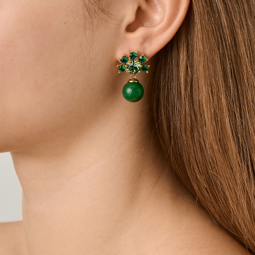 Dyrberg Kern Серьги VERONICA SG EMERALD GREEN Арт.: 450110
