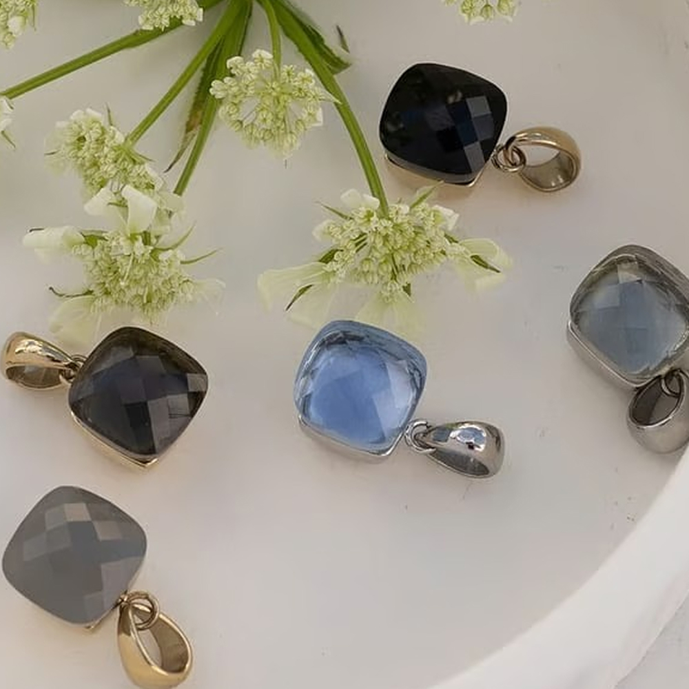 Qudo Колье FIRENZE (S) Smoky Quartz Qudo 107000/48-5110 Арт.: 107000/48-5110