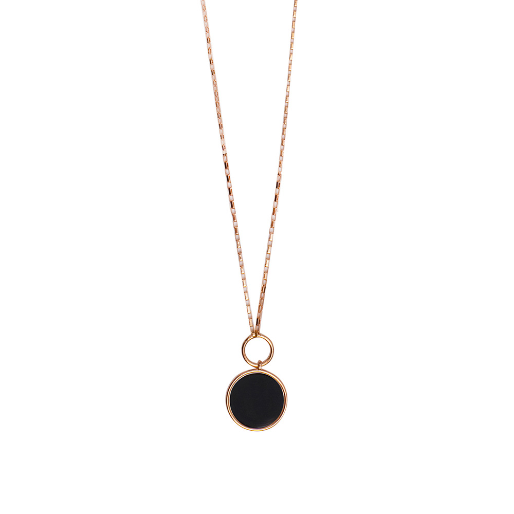 Fiore Luna Колье Onyx Fiore Luna B2103NM-N10.1 BW/RG Арт.: B2103NM-N10.1 BW/RG