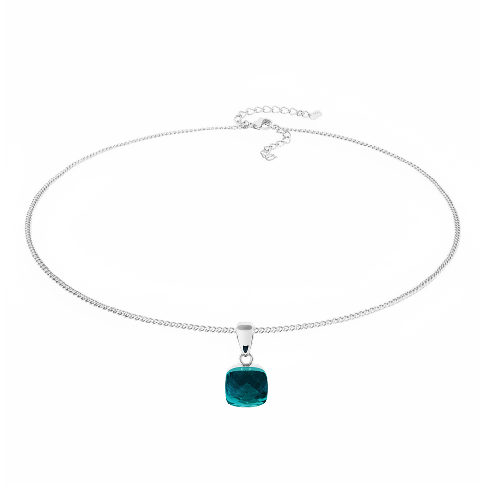 Qudo Колье FIRENZE (S) Blue Zircon Qudo 107000/48-4601 Арт.: 107000/48-4601