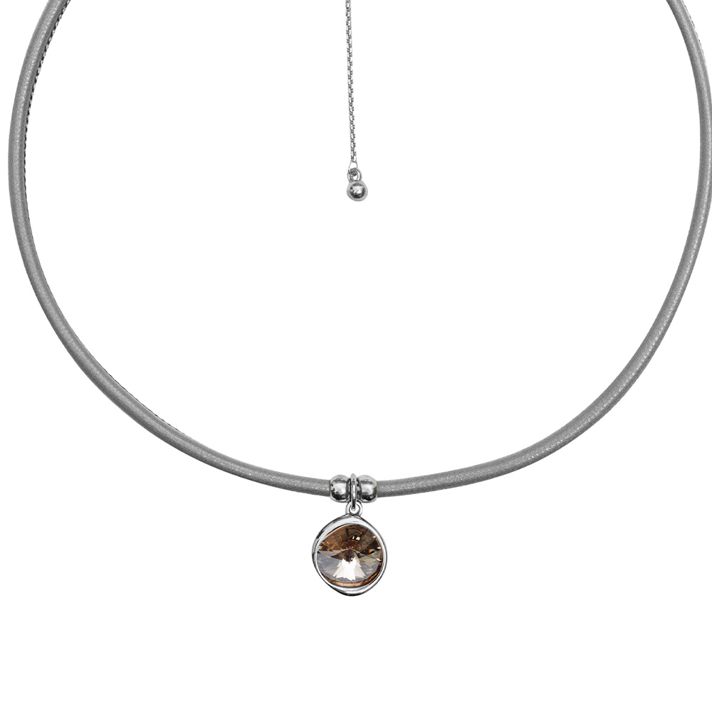 Fiore Luna Колье Silver Shade / Silver Leather Fiore Luna B1902.2 BW/S Арт.: B1902.2 BW/S