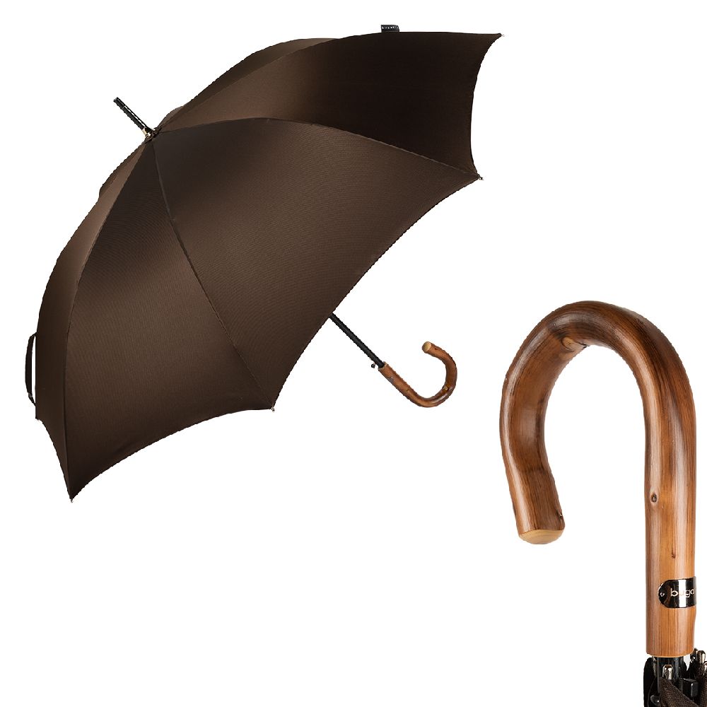Bugatti Зонт-трость Bugatti 218357-LA Oxford Brown Legno  product-3210 Арт.: product-3210