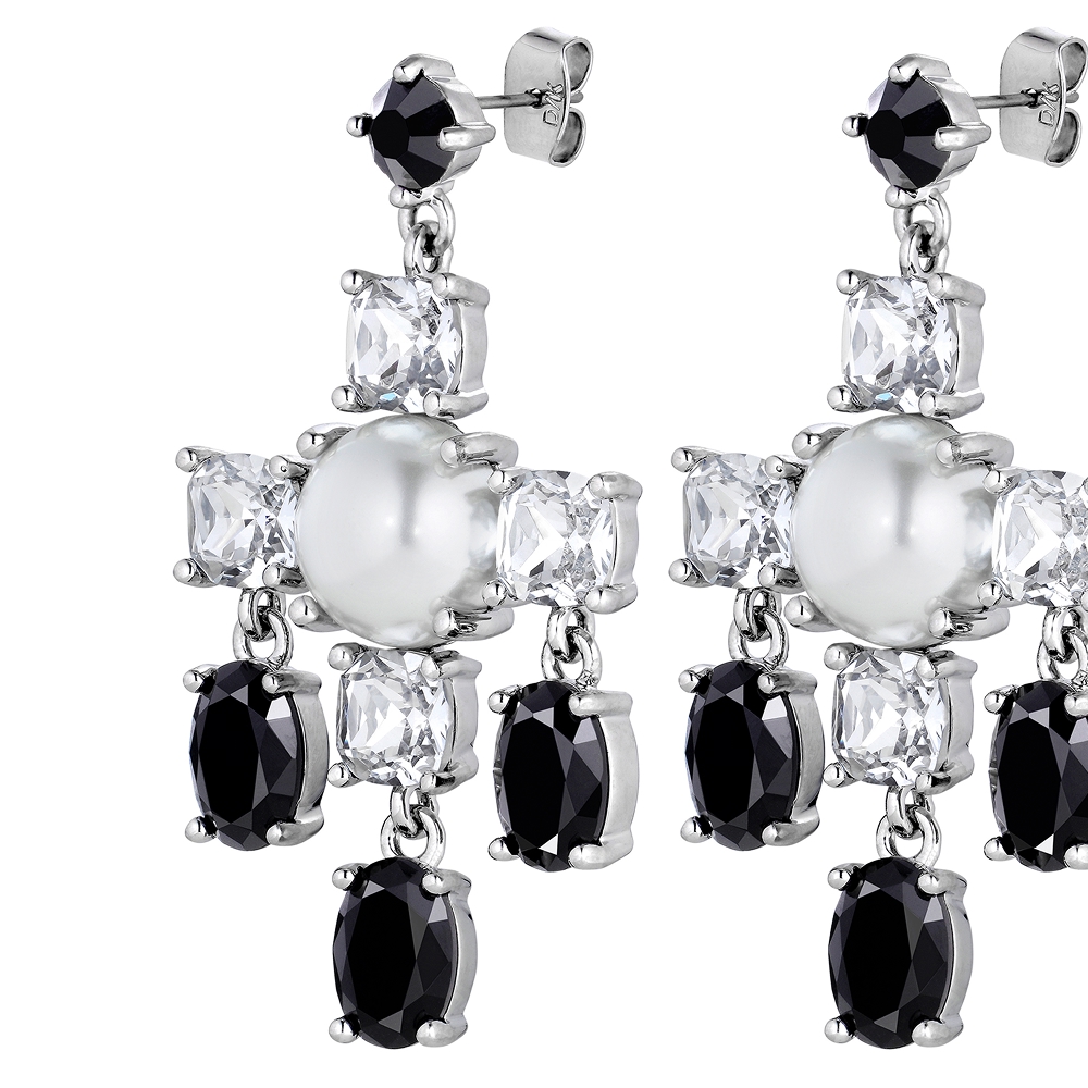 Dyrberg Kern Серьги LEONORA SS CRYSTAL / BLACK Dyrberg Kern *430074 Арт.: *430074