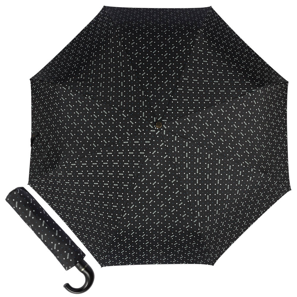 Moschino Зонт складной Moschino 8505-ToplessA Man dots Black  product-2026 Арт.: product-2026