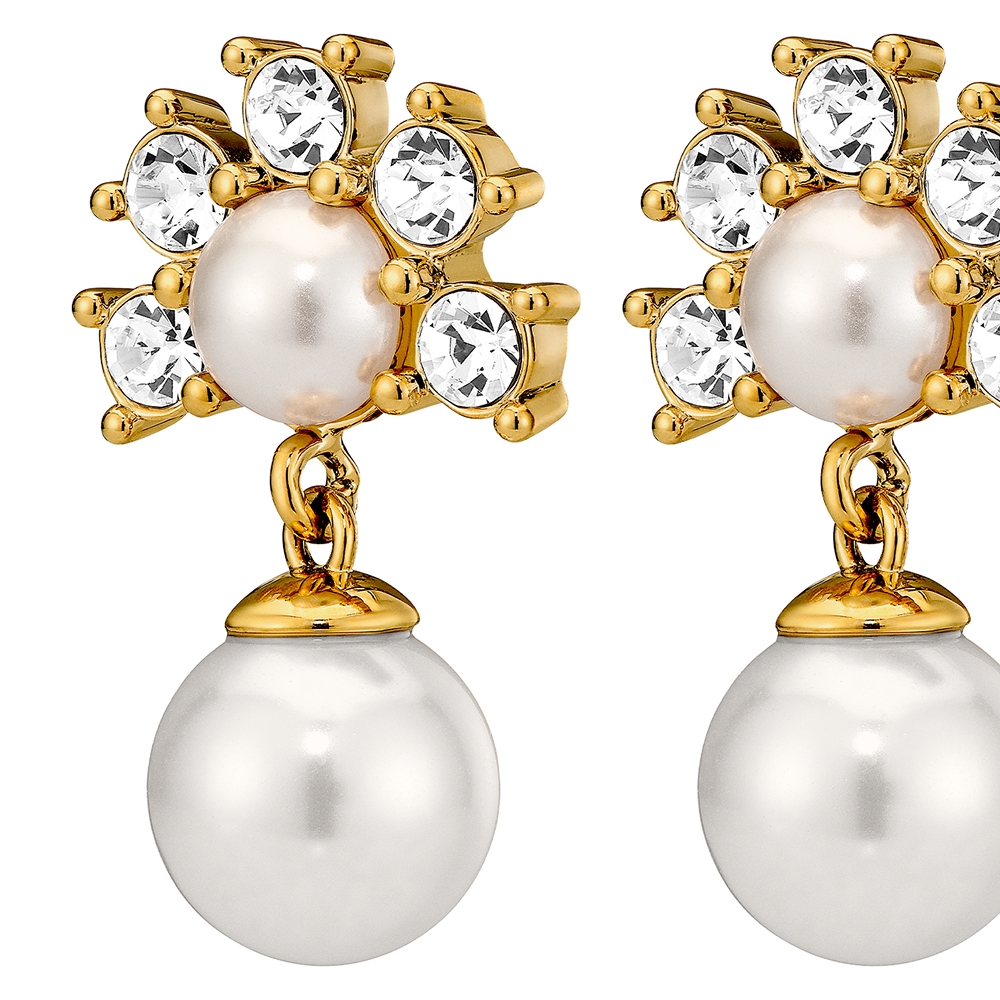 Dyrberg Kern Серьги VERONICA SG CRYSTAL /WHITE PEARL Dyrberg Kern 450109 Арт.: 450109
