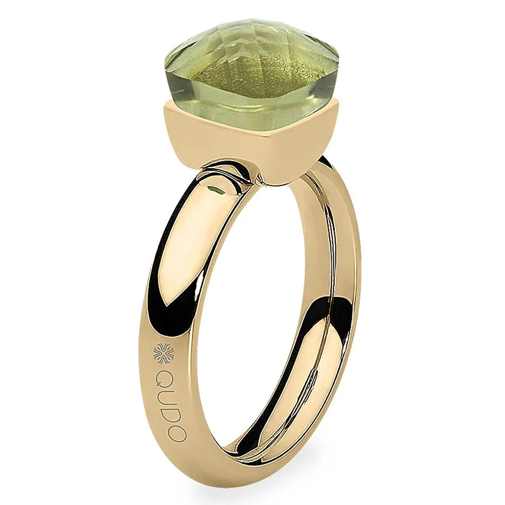 Qudo Кольцо FIRENZE 19 (G) Olivine Арт.: 107001/40-4906 19