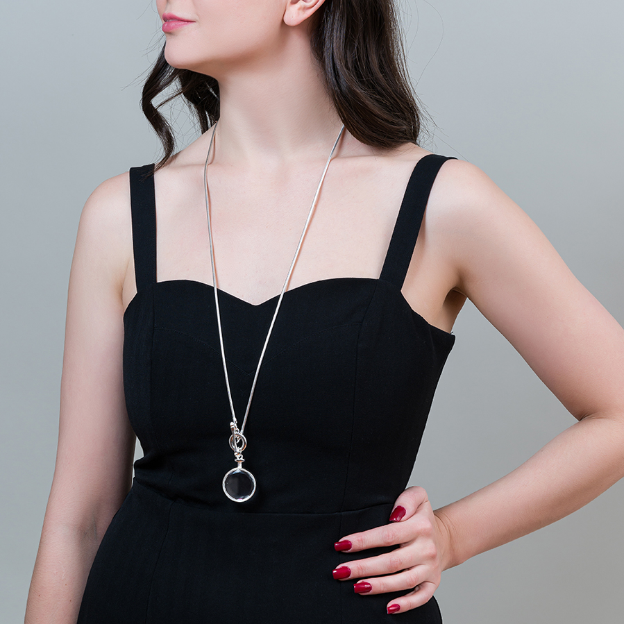 Fiore Luna Колье Crystal Drop Арт.: LN5122 BW/RG
