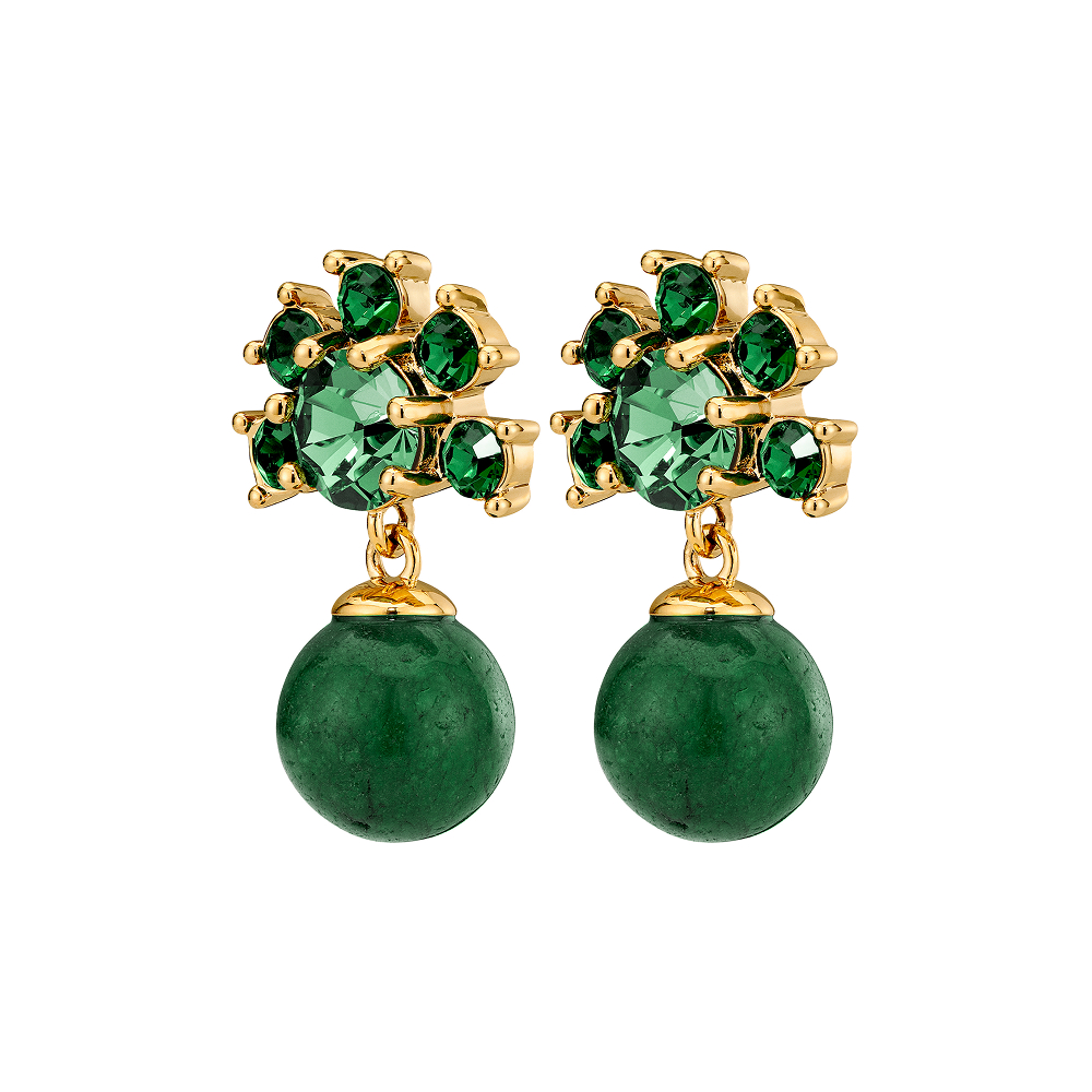 Dyrberg Kern Серьги VERONICA SG EMERALD GREEN Арт.: 450110
