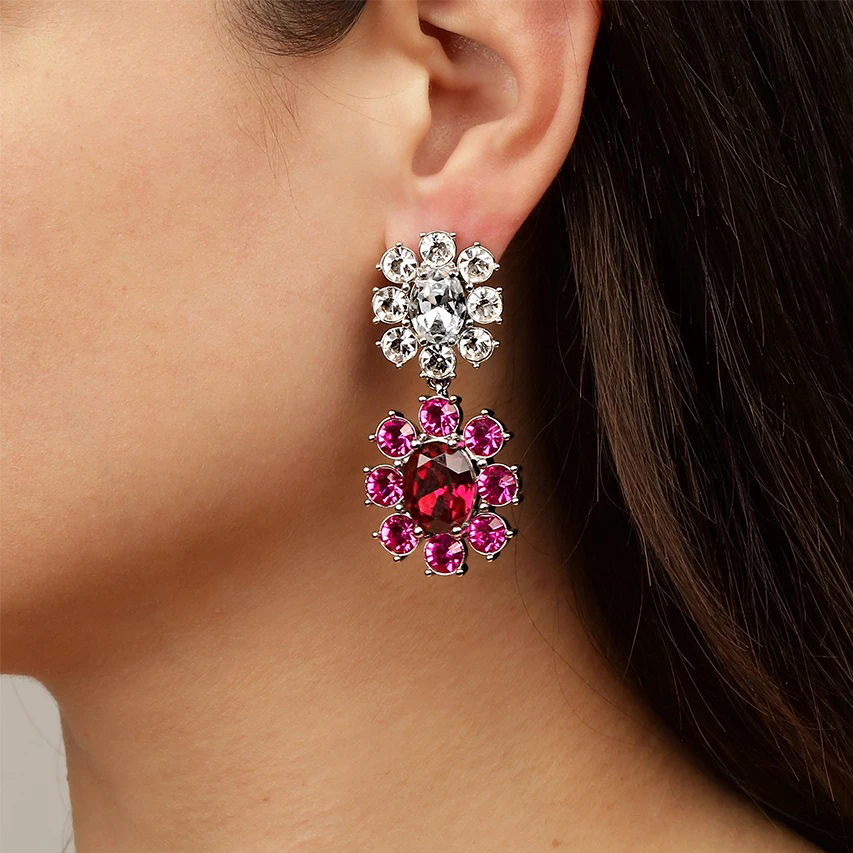 Dyrberg Kern Серьги LINA SS PINK/CRYSTAL Dyrberg Kern *440059 Арт.: *440059