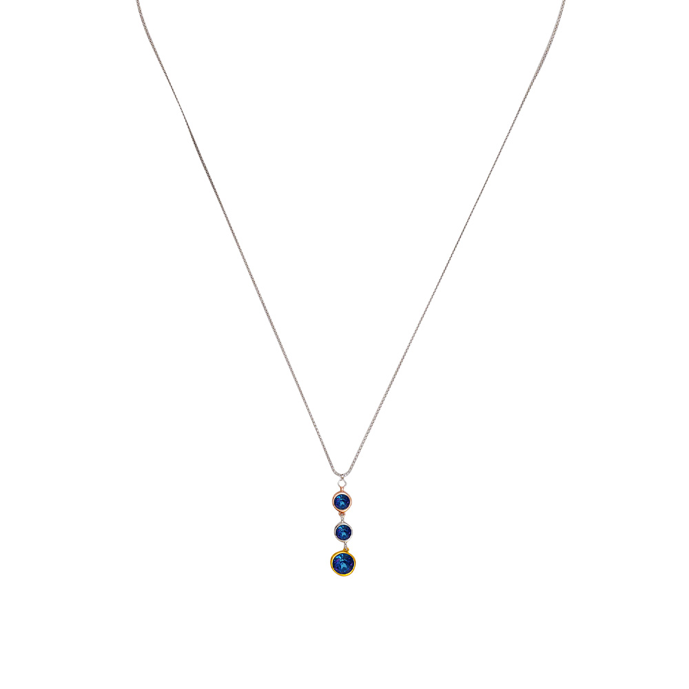 Fiore Luna Колье Blue colors Fiore Luna B2101SW-N01.23 BW/MIX Арт.: B2101SW-N01.23 BW/MIX