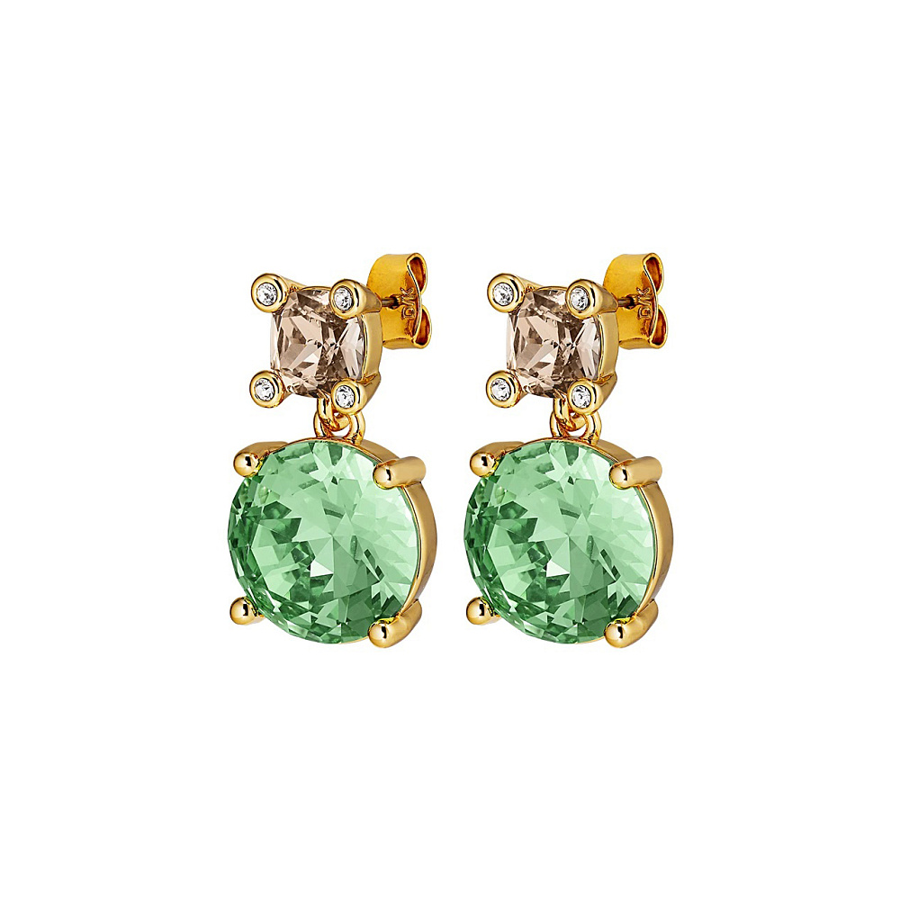 Dyrberg Kern Серьги NICOLA SG LIGHT GREEN/GOLDEN Dyrberg Kern 440012 Арт.: 440012