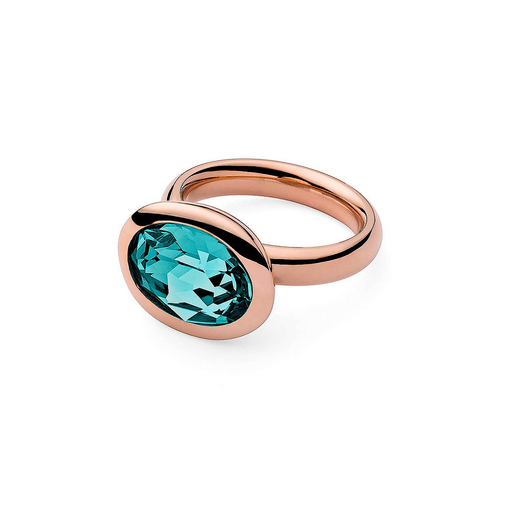Qudo Кольцо Tivola Light Turquoise 16.5 мм Qudo *631783/16.5 BL/RG Арт.: *631783/16.5 BL/RG