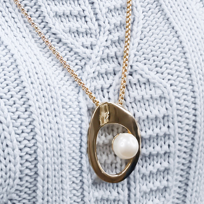 Колье WHITE PEARL Fiore Luna BBN13063-02 G  Fiore Luna  BBN13063-02 G 