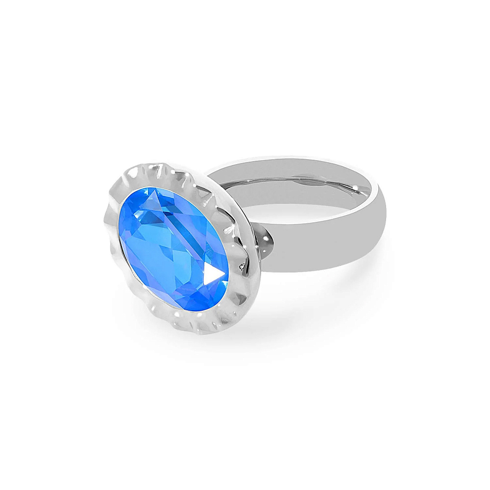 Qudo Кольцо TIVOLA UNICA big (S/P) Royal blue delite 58 Qudo 688152 Арт.: 688152