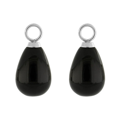 Шармы на серьги Silver-Black 0050/44-1317 