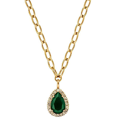 Колье METTA SG EMERALD GREEN /GOLDEN Dyrberg Kern *450080 *450080 