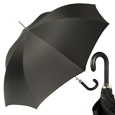 Зонт-трость Pasotti Classic Pelle StripesS Black  product-1761 product-1761 