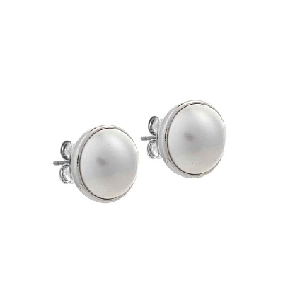 Пусеты Pearl Fiore Luna *A2005PE-E02.1 BW/S *A2005PE-E02.1 BW/S 